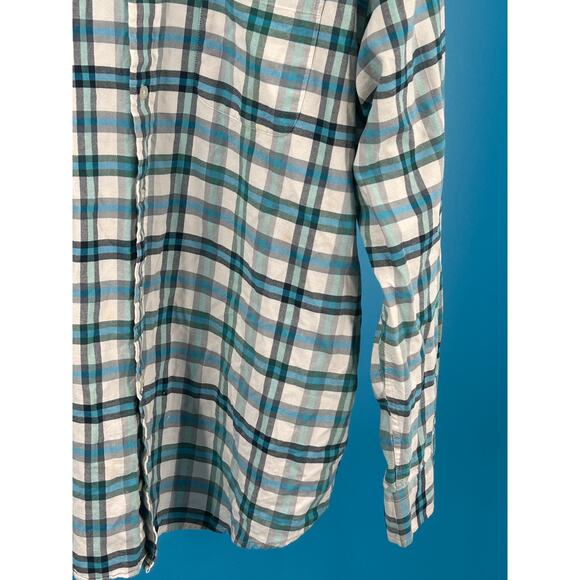 SaddleBred Oxford Check Multi-Color Long Sleeve Button-Up Men’s Shirt XLarge - Picture 11 of 11